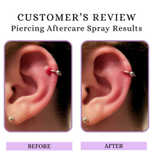 Piercing Aftercare Spray Review Results Before and After