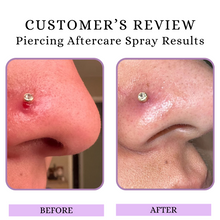 Piercing Aftercare Spray Review Results Before and After