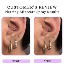 Piercing Aftercare Spray Review Results Before and After