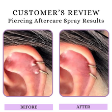 Piercing Aftercare Spray Review Results Before and After