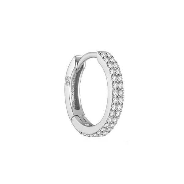 SK Studio Pakistan - S925 Beatific Hoop - Sterling Silver Hinged Earring for Conch and Lobes