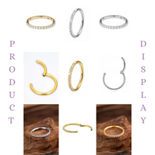 Implant grade G23 Titanium F136 Hoop in 8mm, 16G (1.2mm), Available in Silver and Gold at SK Studio in Pakistan