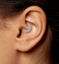 Daith Piercing Jewelry by SK Studio in Pakistan. Explore a high quality variety of clickers and Daith Hoops specially meant for Daith Piercing to enhance the Look!