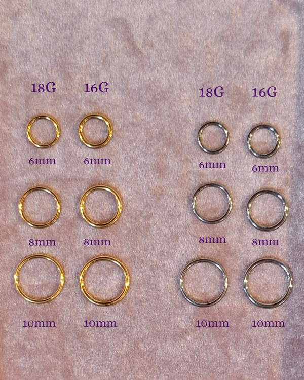 Titanium Plain Clickers