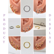 comfortable jewelry for daily wear. hoops as a set of 6mm, 8mm, 10mm by SK Studio in Pakistan