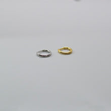 925 Sterling Silver 6mm Huggie by SK Studio is available in Silver and Gold Vermeil