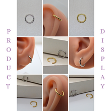 8mm hoop by SK Studio can be styled in different ways. 8mm plain hoop is mostly recommended for Helix and 2nd & 3rd Lobe piercings. 