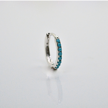 9mm Turquoise Hoop, available in Silver & Gold Vermeil by SK Studio in Pakistan, deals with Unique Piercing Jewelry & Accessories