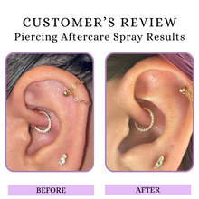 Piercing Aftercare Spray Review Results Before and After