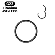 Implant Grade Titanium F136 18G, 7mm hoop, in black, by SK Studio in Pakistan