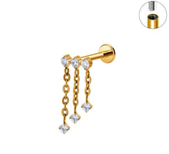 Titanium Waterfall Stud
