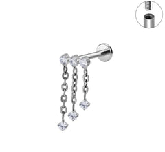 Titanium Waterfall Stud