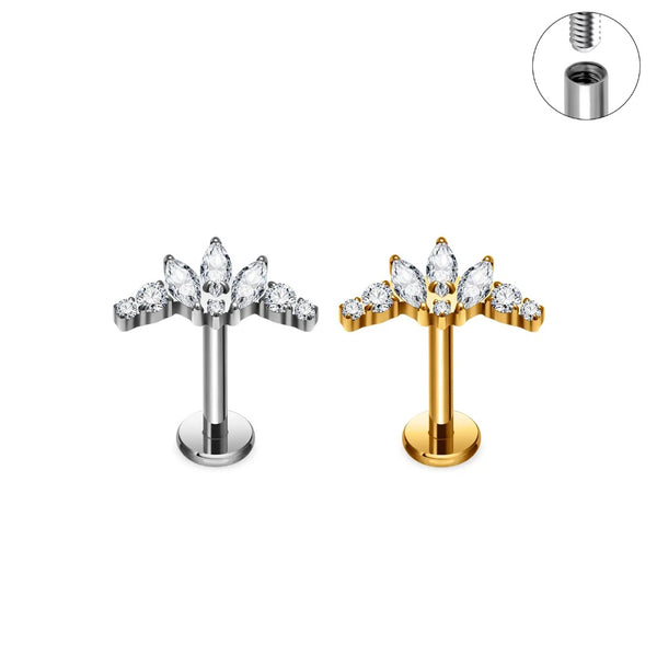 Titanium Tiara Stud