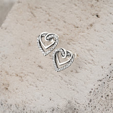 925 Sterling Silver Heart Studs for that Special Someone in your life