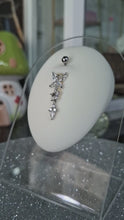 Butterfly Dangling Charm Belly Bar