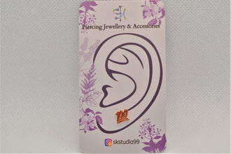 SK Studio Pakistan - S925 Absolutely Stud - Sterling Silver Single Stud with Butterfly Closure for Lobes 